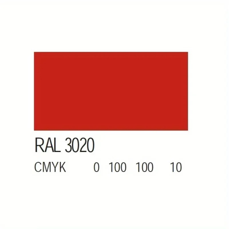 RAL3020 RED Aluminium Steel Pa2